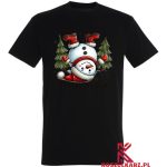 Bałwanek w Oczekiwaniu na Śnieg – Koszulka Świąteczna