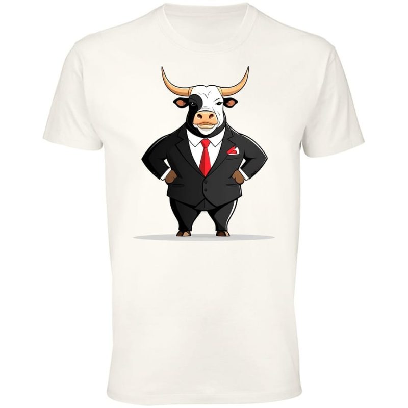 byk czarnobialy meska white