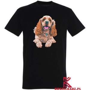 Koszulka z nadrukiem Cocker Spaniela Brązowego