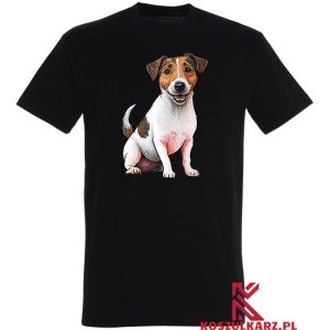 Koszulka z nadrukiem psa Jack Russell Terrier