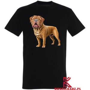 Koszulka z nadrukiem psa Mastif Francuski (Dogue de Bordeaux)