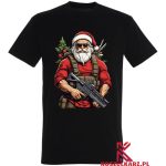 Koszulka Mikołaj Gotowy do Akcji Świąteczny Bohater