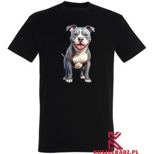 Koszulka z nadrukiem Mocny Amerykański Pitbull