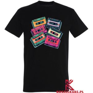 Koszulka z nadrukiem Retro Kaset Magnetofonowych