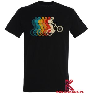 Koszulka z nadrukiem Retro dla Rowerzysty