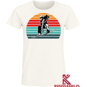 Koszulka z nadrukiem Retro Snowboard (Kopia)