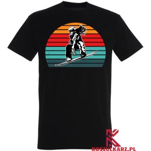 Koszulka z nadrukiem Retro Snowboard