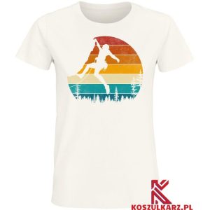 Koszulka z nadrukiem Retro Wspinaczka Górska