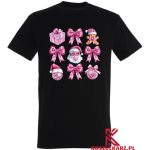 Świąteczna koszulka z Mikołajem i kulą dyskotekową – w różowym wydaniu