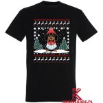 Koszulka na Święta z Uroczym Jamnikiem w Świątecznym Stylu