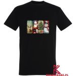 Vintage Koszulka Świąteczna z Czterema Klasycznymi Motywami