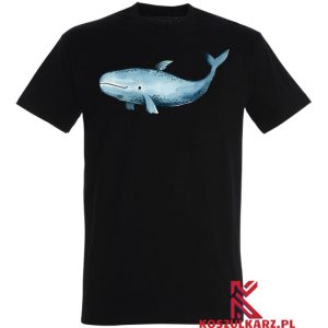 Koszulka z nadrukiem Niebieski Waleń w Morskim Świecie