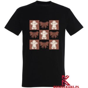 Koszulka Retro Boże Narodzenie Kokardy i Pierniki