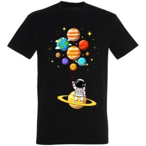 Koszulka kosmonauta z balonami