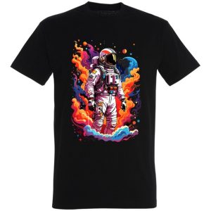Koszulka kosmonauta w stylu vintage