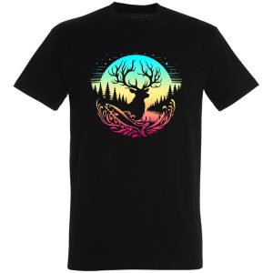 Koszulka słońce i łoś