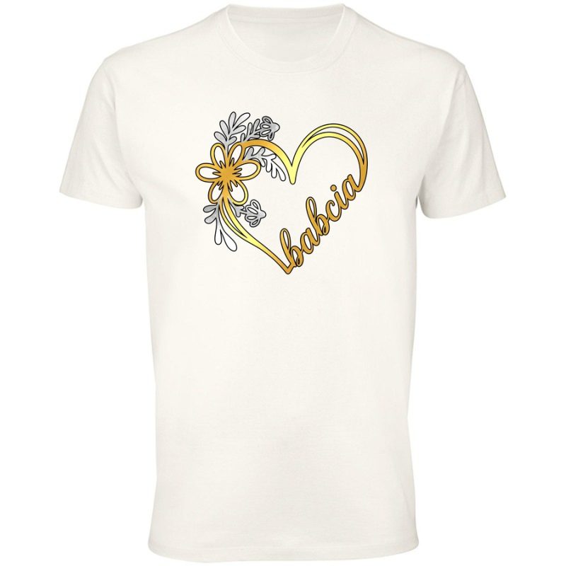 babcia zlote serce meska white