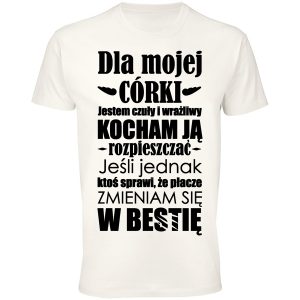 Koszulka kocham cię dla mojej córki jestem