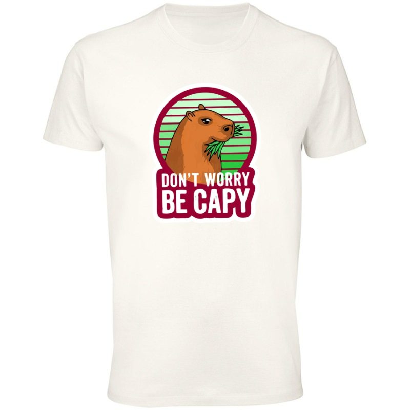don t worry be capy capybara kapibara meska white