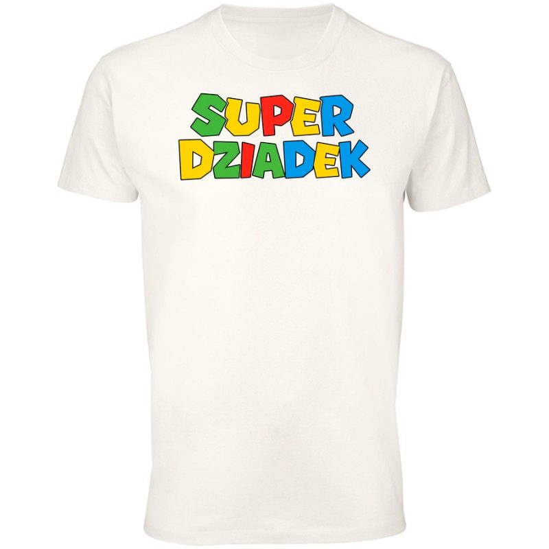 dziadek super mario2 meska white