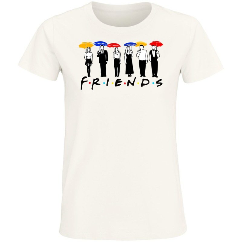 friends parasolki damska white