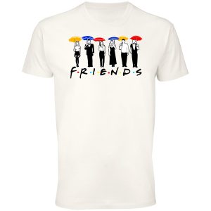 Koszulka friends styl parasolki