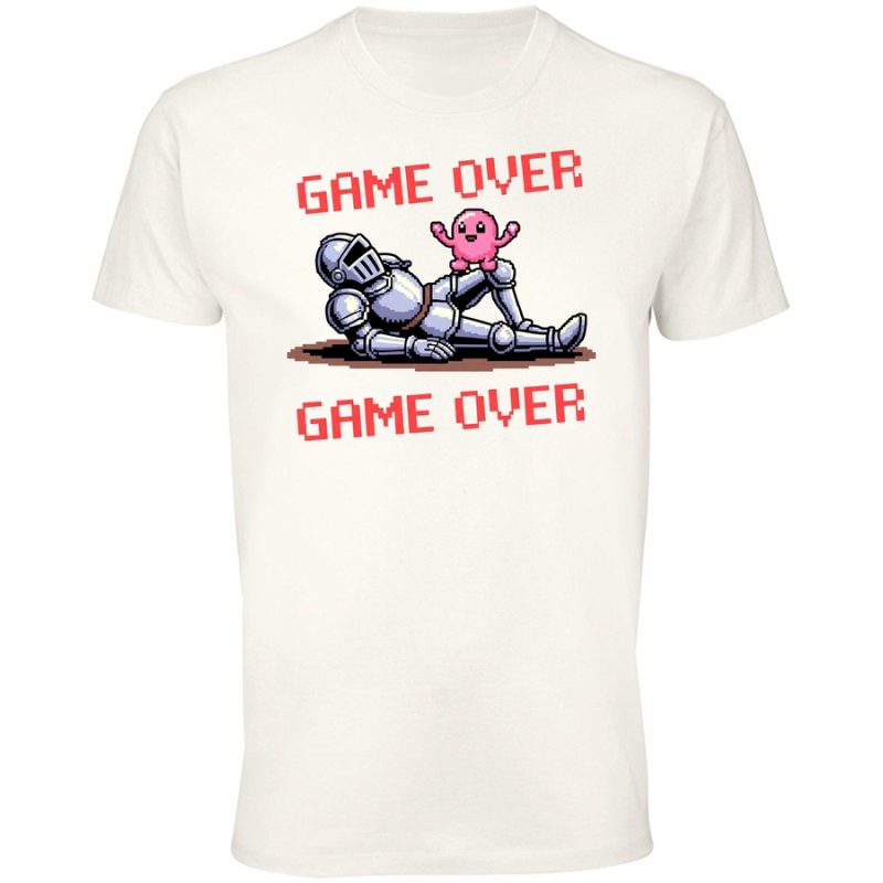 game over rycerz meska white