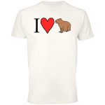 Kapibara w sercu - koszulka z nadrukiem