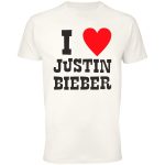 1. Koszulka I Love Justin Bieber Fan Justin Bieber
