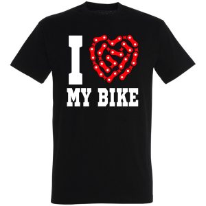 I love my bike pasja na dwóch kółkach – koszulka rowerowa