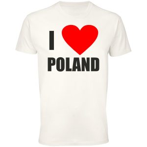 Koszulka I ❤️ POLAND