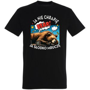 Śmieszna koszulka Ja Nie Chrapię Ja Słodko Mruczę