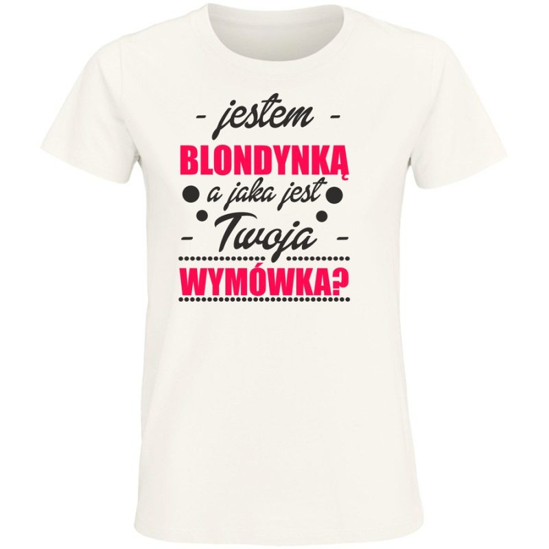 jestem blondynka a jaka jest twoja wym owka damska white