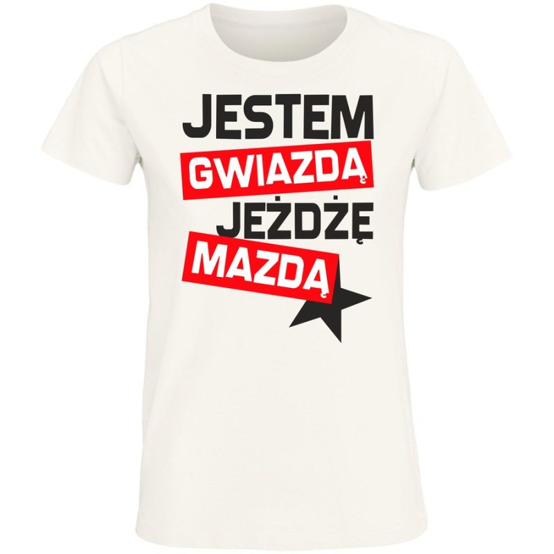 jestem gwiazda jezd mazd damska white