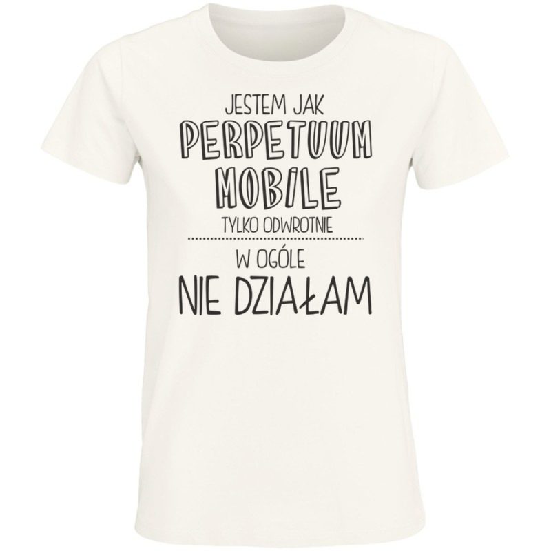 jestem jak perpetum mobile damska white