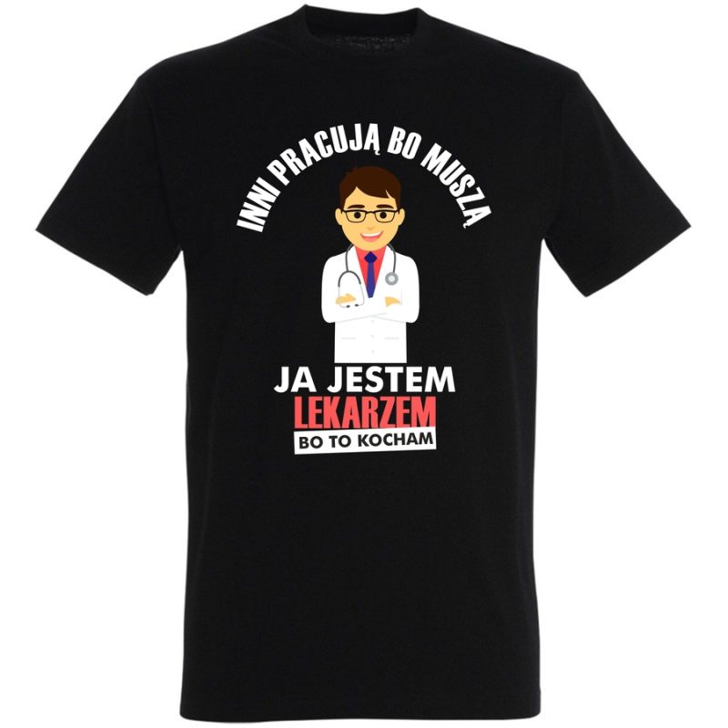 jestem lekarzem bo to kocham meska black