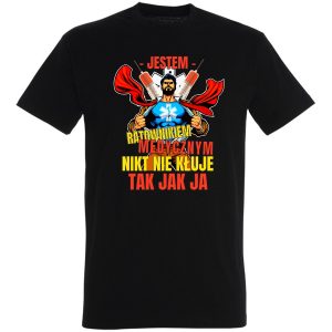 Jestem ratownikiem medycznym nikt nie kłuje tak jak ja, koszulka superbohatera