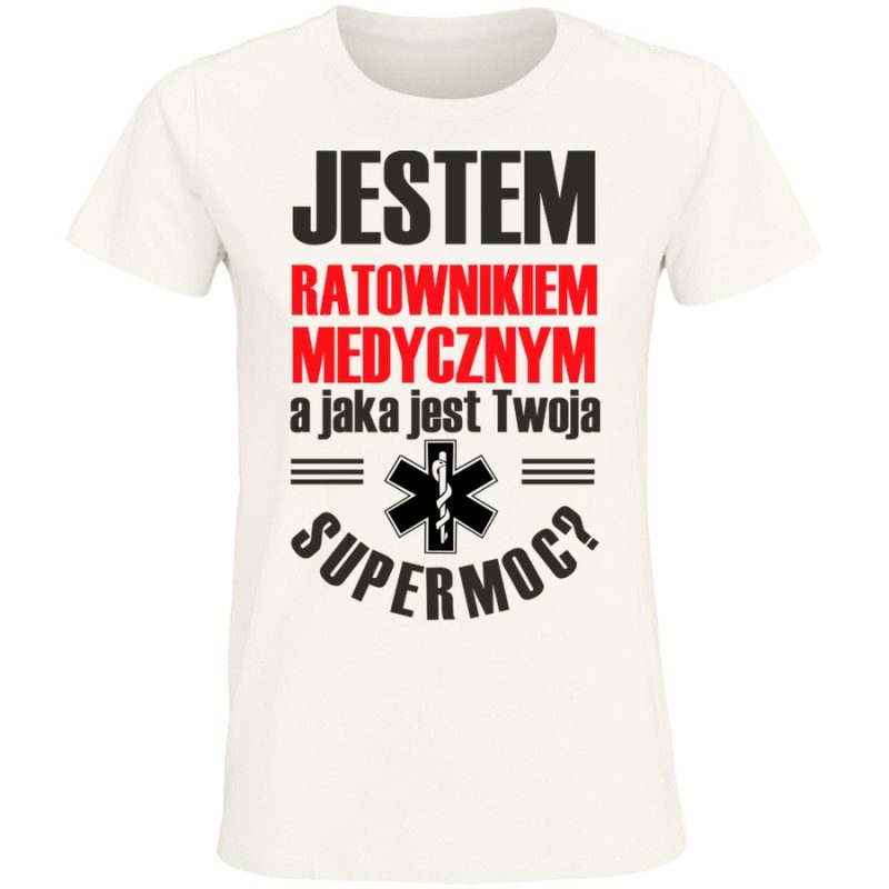 jestem ratownikiem medycznym damska white