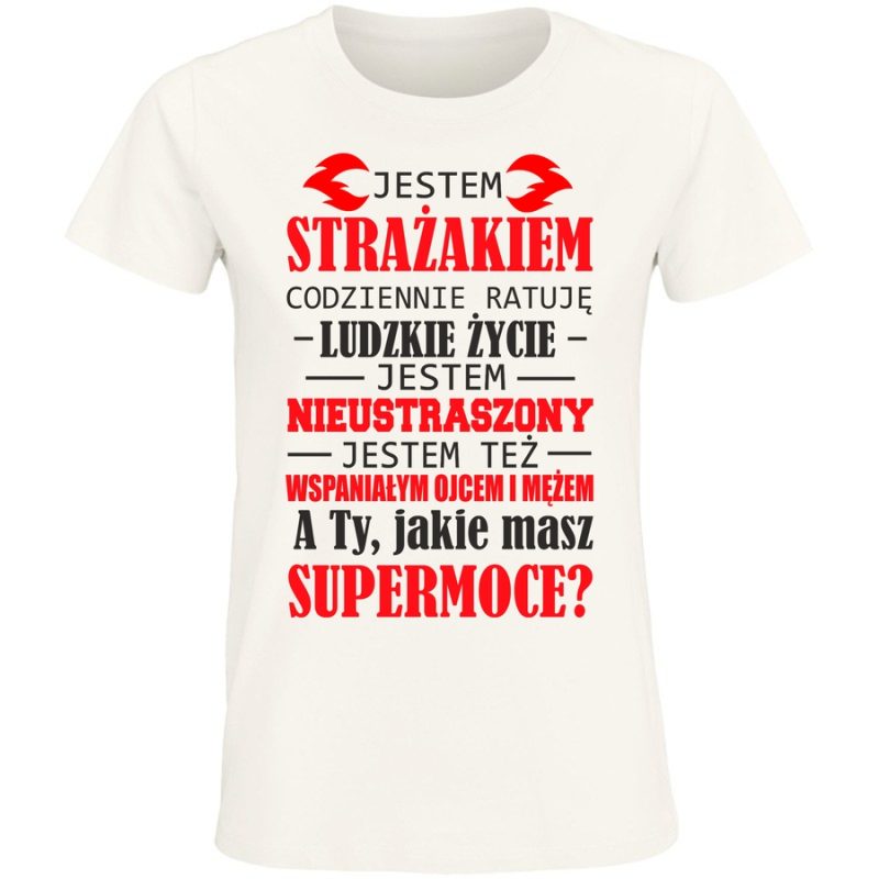 jestem strazakiem damska white