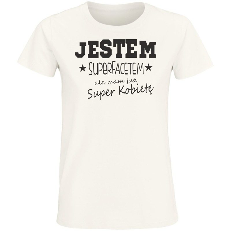 jestem super facetem damska white