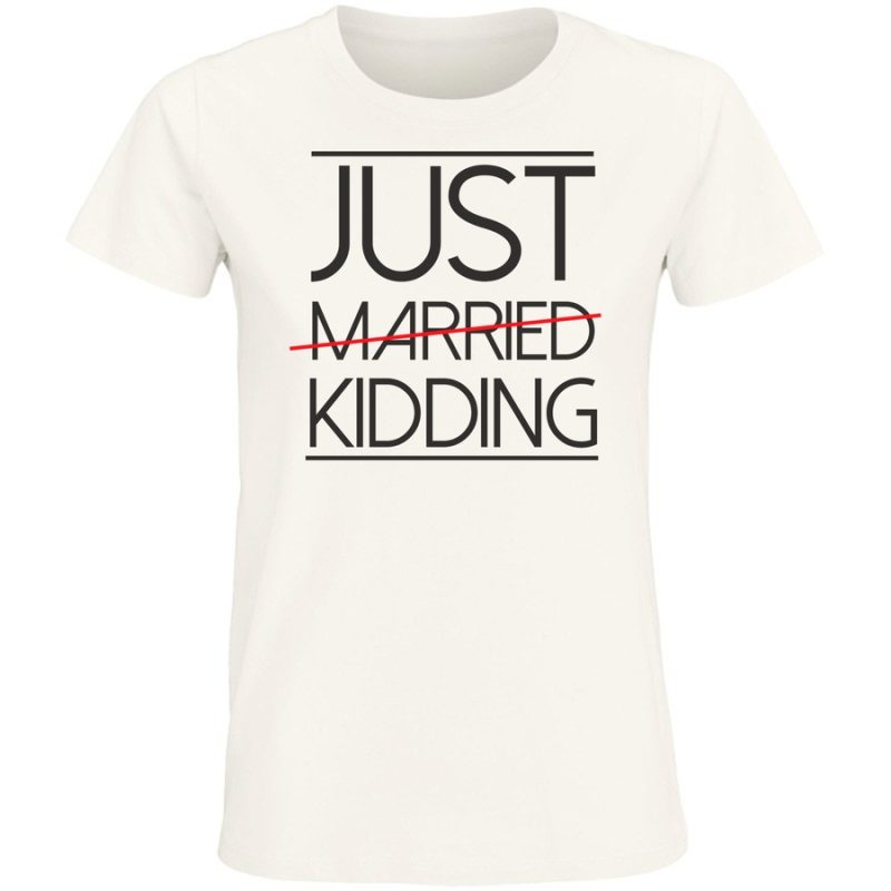 just married damska white