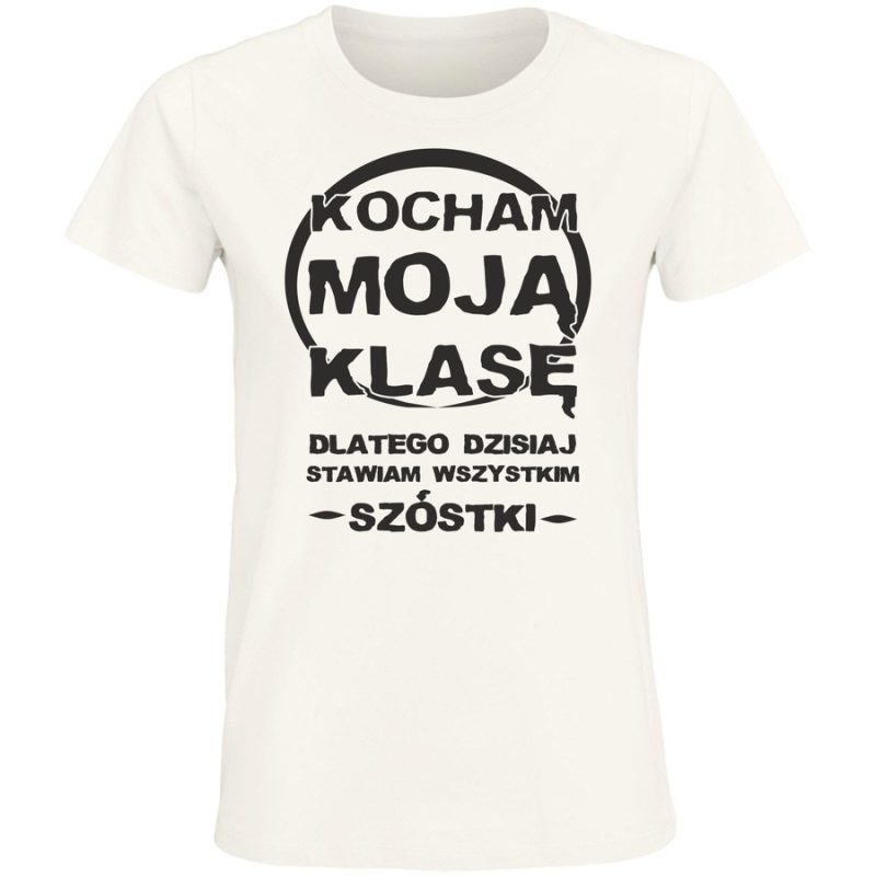 kocham moja klase damska white