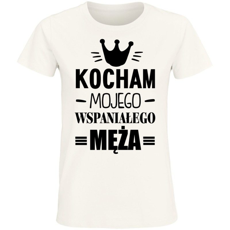 kocham mojego meza damska white