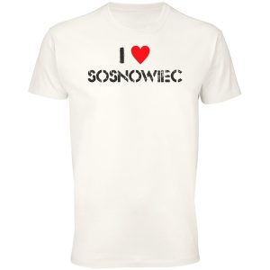 Koszulka z napisem I Love Sosnowiec