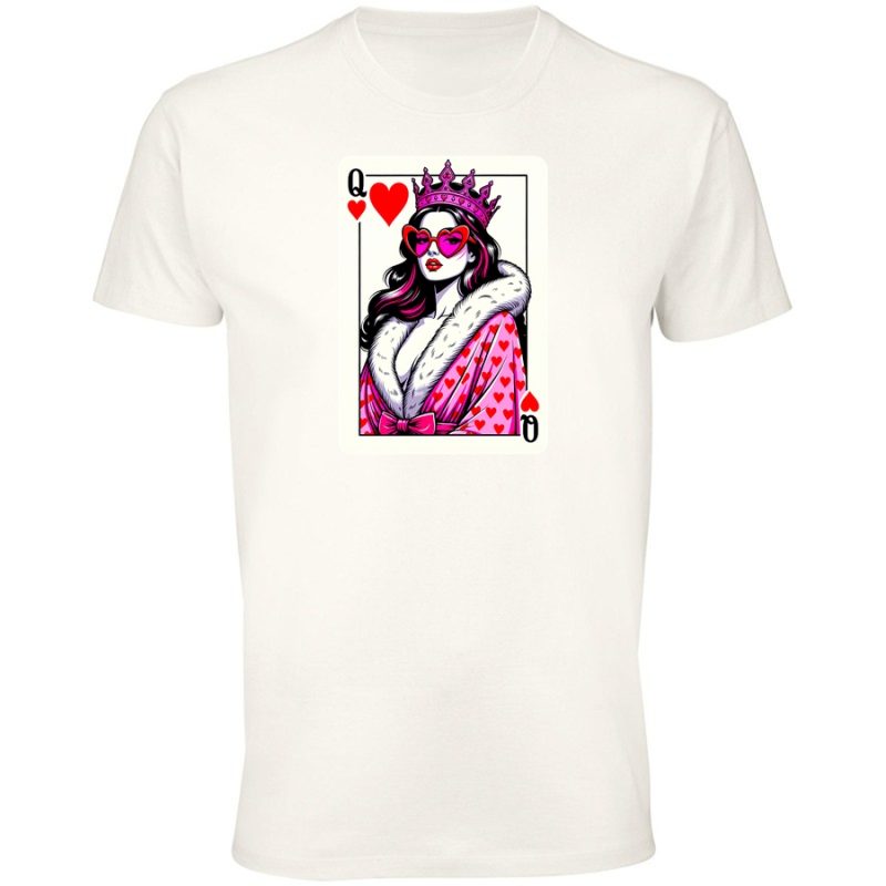 krolowa serce meska white