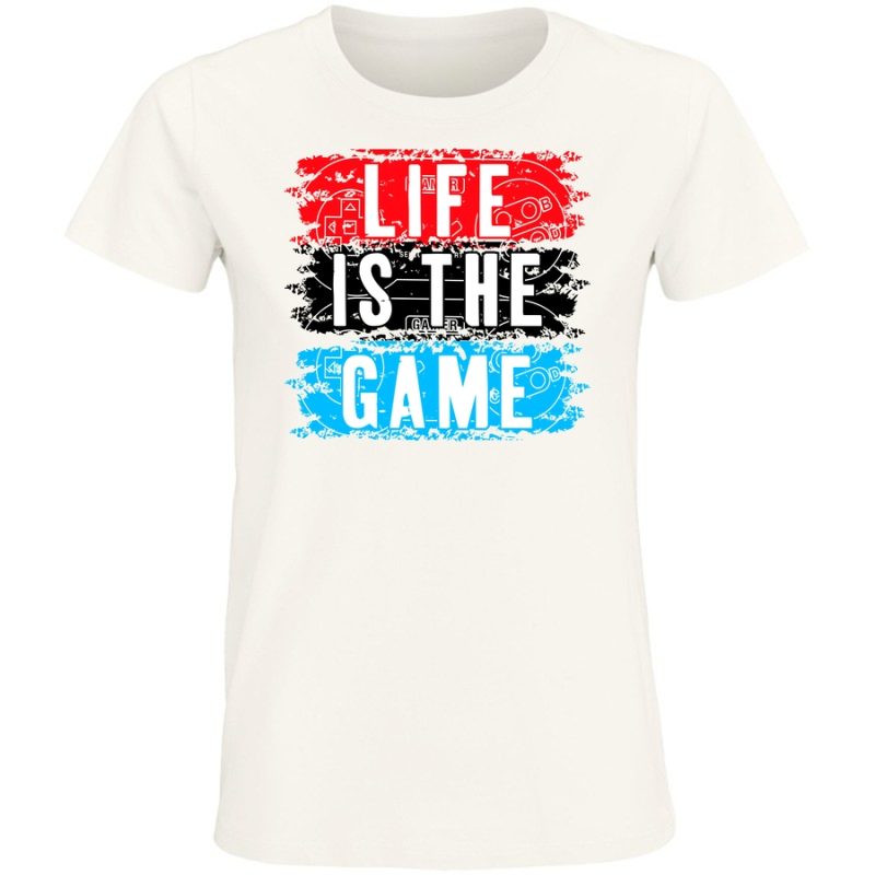 life is the game b damska white