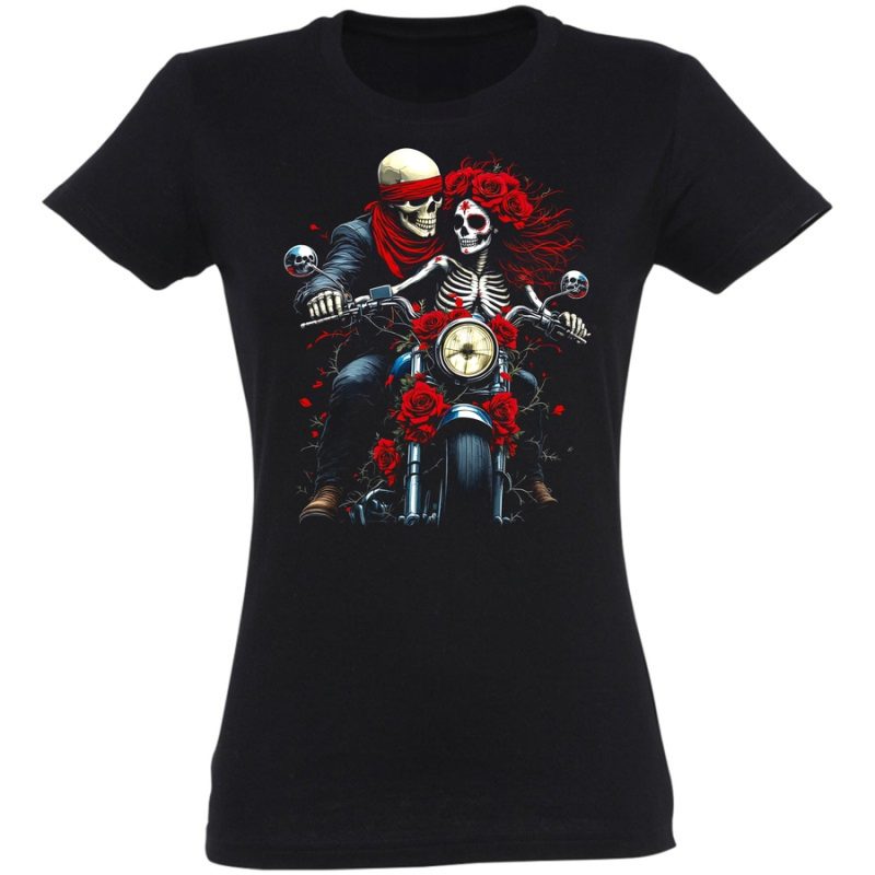 milosc na motocyklu damska black