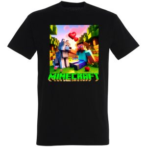 Koszulka Steve i Wilczur Minecraft