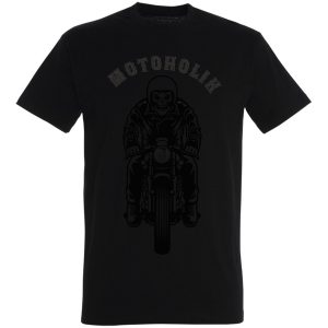 Koszulka motocyklista w kasku