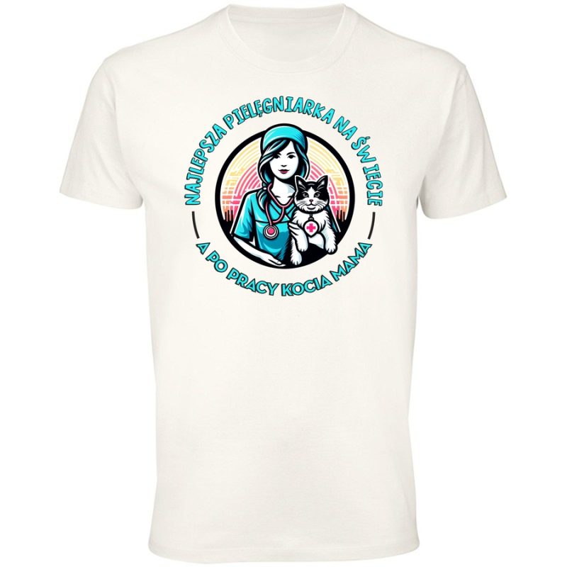 najlepsza pielegniarka na swiecie a po pracy kocia mama meska white